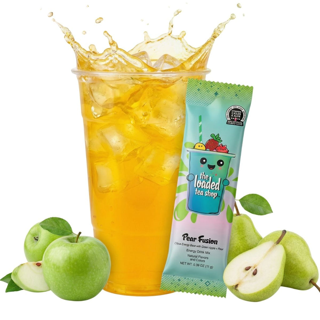 50 Case Pear Fusion - Ice first. Tea follows.