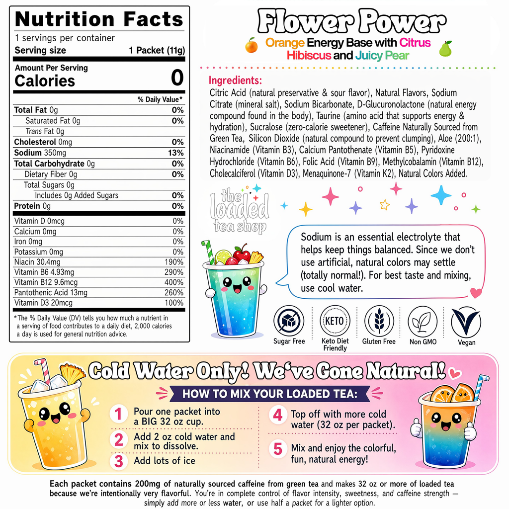 50 Case Flower Power - Your day off tastes brighter.
