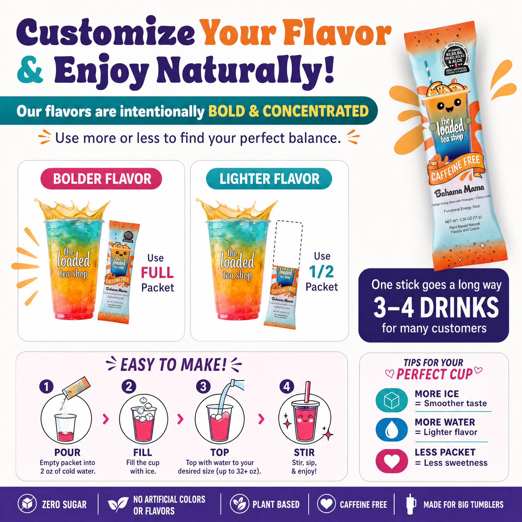 50 Case Gummie Bear (Caffeine- Free) - Tea joins your active day.