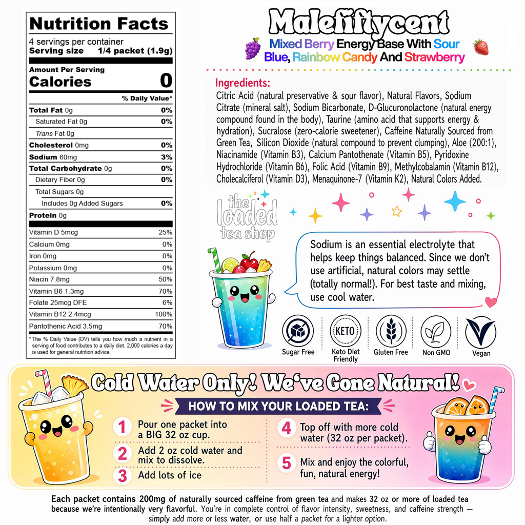 Malefiftycent - Begin the day your way.