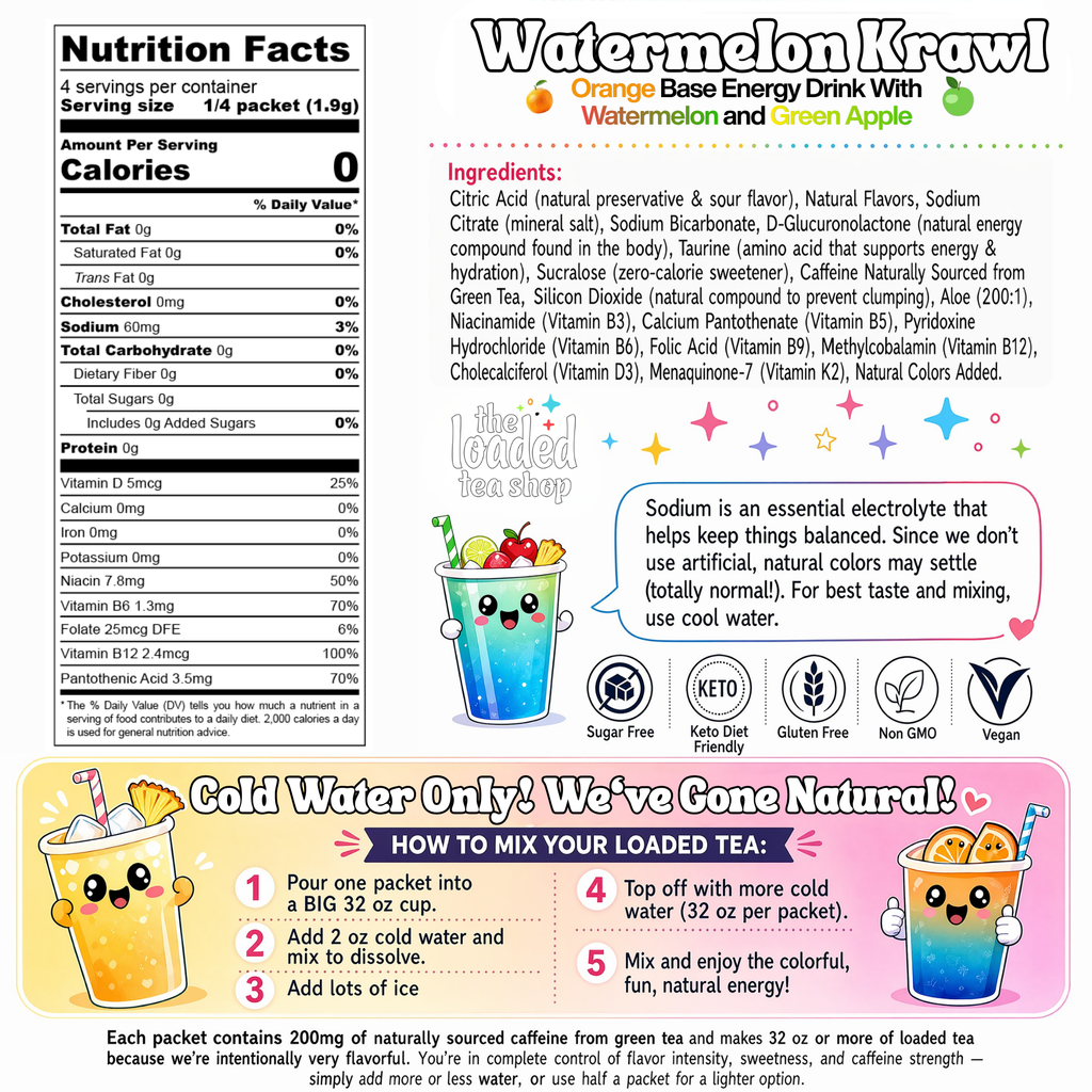 Watermelon Krawl - Every sip has personality.